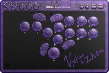 8BitDo Arcade Controller PC/Switch, violetti