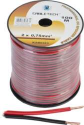 Cabletech 0.75mm Black and Red