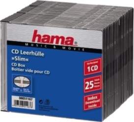 Hama CD Slim Box, black, pack