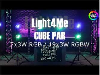 No name LIGHT4ME CUBE PAR 7X3W