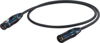 PROEL professional microphone cable, 6m, black