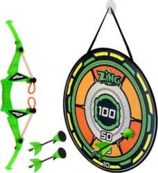 ZING bow with arrows and target
