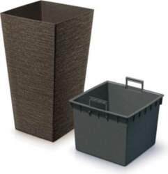 Prosperplast FURU SQUARE ECO WOOD flower