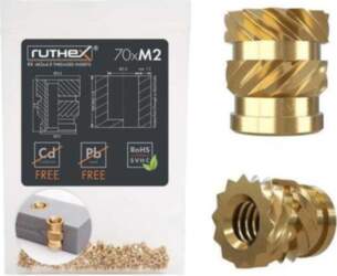 Ruthex M2 threaded insert – Rx-M2x4