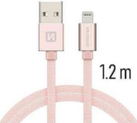 Swissten Textile Fast Charge 3A Lightning