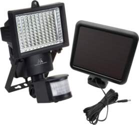 Maclean Solar LED spotlight with motion
