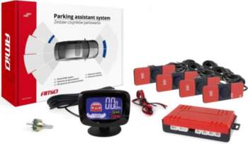 Amio Parking sensor kit, reverse, led-graf