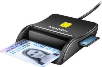 AXAGON Compact desktop USB contact Smart/ID