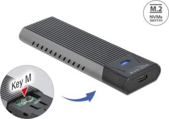 DeLOCK external USB Type-C combo enclosure