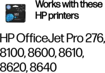 HP 951      Cyan    Officejet   Tintenpatrone 8
