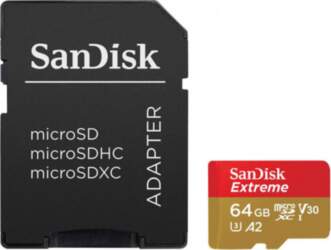 SanDisk Extreme 64GB microSDXC + Adapter