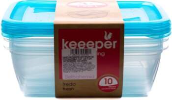KEEEPER Food container set rectangular 3x1
