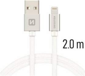 Swissten Textile Fast Charge 3A Lightning