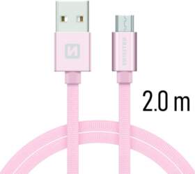 Swissten Textile Quick Charge Universāls Micro