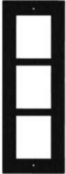 2N ENTRY PANEL 3MOD. FLUSH FRAME/BLACK/
