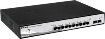 Switch 280mm D-Link DGS-1210-10P 2*SFP/ 8*GE