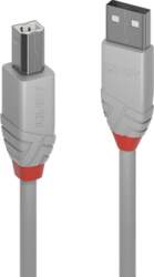 CABLE USB2 A-B 2M/ANTHRA GREY36683 LINDY