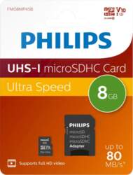 Philips MicroSDHC 8GB class 10/UHS 1