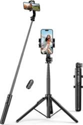 Selfie stick tripod with Bluetooth remote