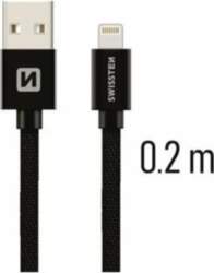 Swissten Textile Fast Charge 3A Lightning