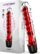Latetobed Spēcīgs vibrators, sarkans