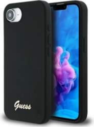 Case Guess Silicone Script Metal Logo
