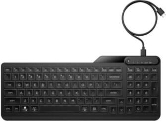 HP 405 Multi-Device Backlit Wired Keyboard