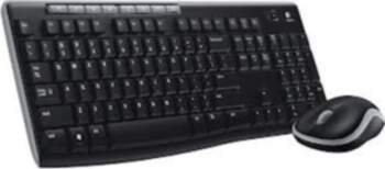 Logitech MK270 Wireless Keyboard+Mouse, Black, Silver