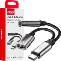 Adapteris USB-C uz USB-C + Mini