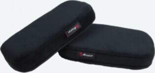 Arozzi Memory Foam Armrest Pads, Black
