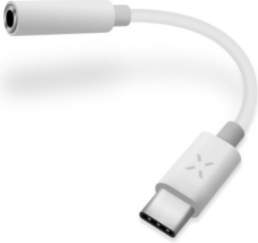 FIXED Link AdapterUSB-C/3.5mm jack, White