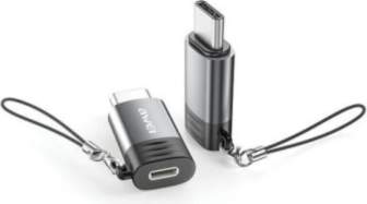 AWEI Adapter A12 Lightning|USB-C szare |grey