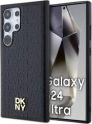 DKNY Leather Pattern Metal Logo MagSafe