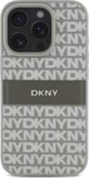 DKNY PU Leather Repeat Pattern Tonal