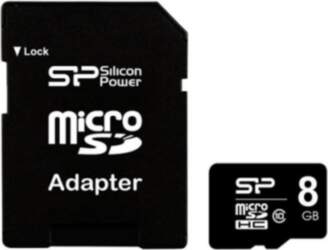 Silicon Power 8 GB, MicroSDHC, Flash