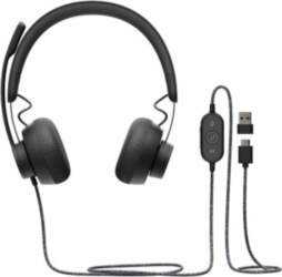 LOGITECH Zone Wired-GRAPHITE-USB-EMEA-UC