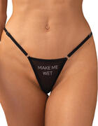 Obsessive melni stringi Make Me Wet