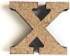 MDF burts "Х", H:3cm