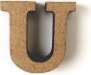 MDF burts "U", H:3cm