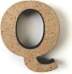 MDF burts "Q", H:3cm