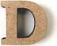 MDF burts "D", H:3cm