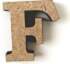 MDF burts "F", H:3cm