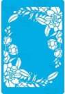 Trafarets "Rectangular floral frame", (312)