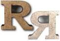 MDF burts "R/ Я", H:3cm