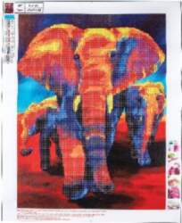 CENTRUM Dimanta mozaīka "Elephant" 40x50cm