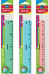CENTRUM Lineāls 20cm caurspīdīgs assorti