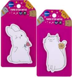 CENTRUM Papīra līmlapiņas-indeksi "Cute Cat&Rabbit"