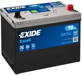 Akumulators Exide EB704 70Ah, 540A, (-