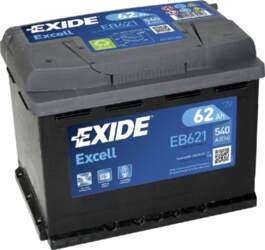 Akumulators Exide EB621 62Ah, 540A, (+