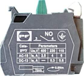 Pushbutton contact FP NO  ABB Schneider